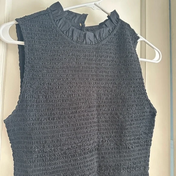 J.crew Smocked drop-waist dress in cotton poplin NWT - Picture 4 of 7